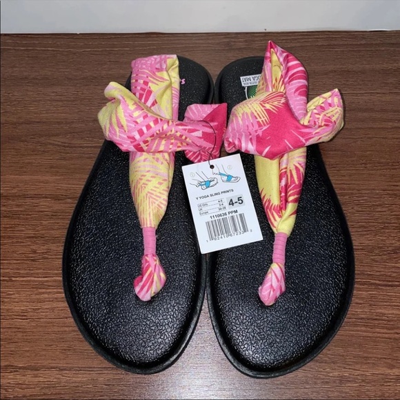 New Sanuk Yoga Sling Prints Sandals - Picture 4 of 6